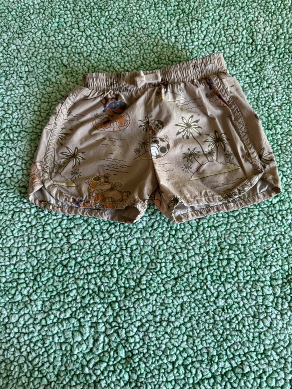 Nickelodeon Paw Patrol Tan and Blue Tropical Kids' Shorts Size 5T‎